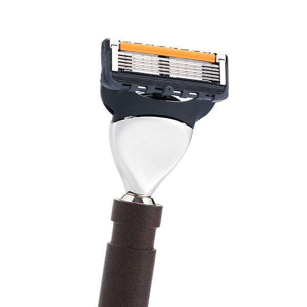 Бритвенный набор IL Ceppo: станок, помазок, подставка, алюминий/никелированная латунь, FUSION, натуральный ворс барсука BEST BADGER SET-S11971FT IL CEPPO, Артикул: SET-S11971FT фото №1