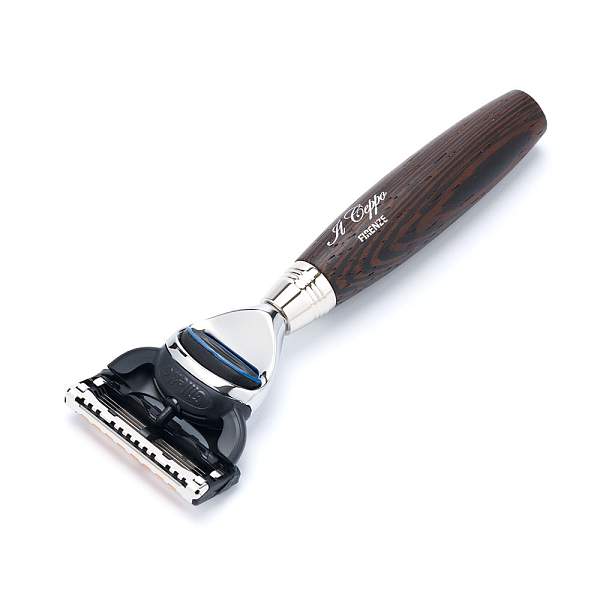 Бритвенный набор IL Ceppo: станок, помазок, подставка, чаша, венге/никелированная латунь, FUSION, натуральный ворс барсука BEST BADGER SET-S11562FT IL CEPPO, Артикул: SET-S11562FT фото №1