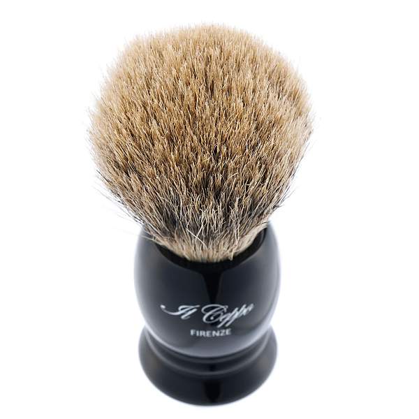 Помазок для бритья IL Ceppo, каучуковая смола, барсучий ворс, рукоять - черный цвет PE306T IL CEPPO, Артикул: PE306T фото №1