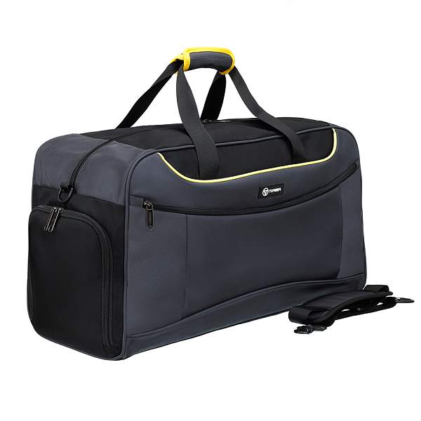 Сумка спортивная TORBER, серый, полиэстер, 57 х 28 х 30 см TSB1338 Torber, Артикул: TSB1338 фото №1