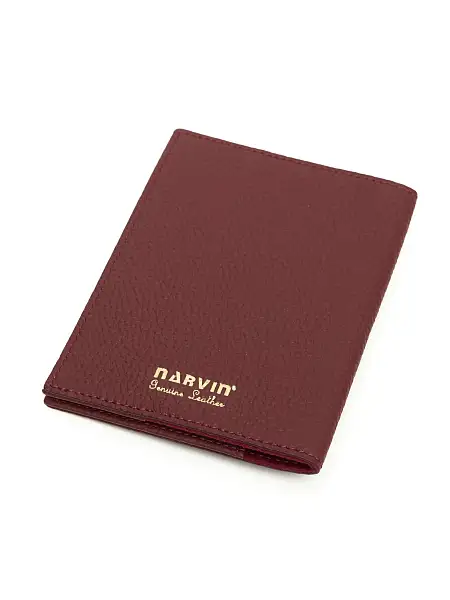 Обложка для паспорта NARVIN 9161-Polo Bordo Vasheron, Артикул: 9161-Polo Bordo фото №1