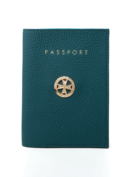 Обложка на паспорт из натуральной кожи NARVIN Vasheron, Артикул: 9161-Polo Ocean фото №1