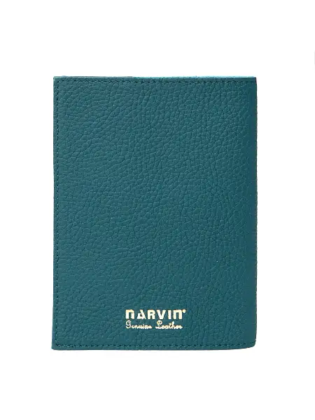 Обложка на паспорт из натуральной кожи NARVIN Vasheron, Артикул: 9161-Polo Ocean фото №1