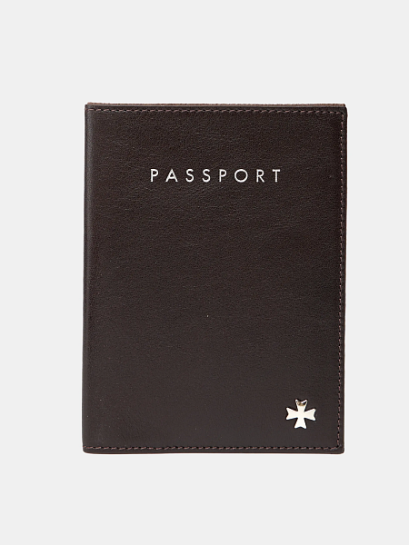 Обложка на паспорт из натуральной кожи NARVIN Vasheron, Артикул: 9161-Vegetta Brown фото №1