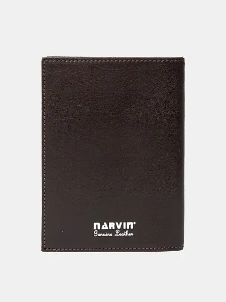 Обложка на паспорт из натуральной кожи NARVIN Vasheron, Артикул: 9161-Vegetta Brown фото №1
