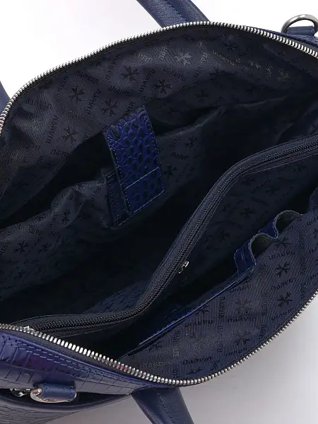 Портфель-сумка NARVIN 9752-Bambino D.Blue из натуральной кожи Vasheron, Артикул: 9752-Bambino D.Blue фото №1