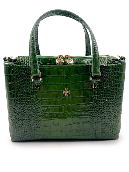 Женская сумка NARVIN из натуральной кожи 9801-Croco Green Vasheron, Артикул: 9801-Croco Green фото №1