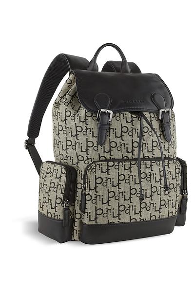 Рюкзак женский BUGATTI Elea, бежево-черный цвет, жаккард/воловья кожа/полиэстер, 38 х 16 х 40 см, 20 л 49435801 BUGATTI, Артикул: 49435801 фото №1