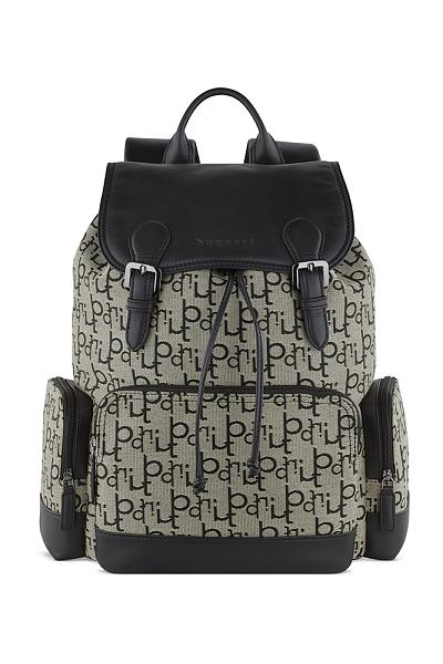 Рюкзак женский BUGATTI Elea, бежево-черный цвет, жаккард/воловья кожа/полиэстер, 38 х 16 х 40 см, 20 л 49435801 BUGATTI, Артикул: 49435801 фото №1