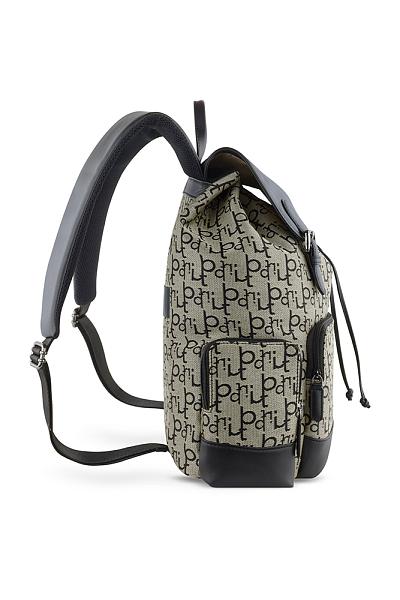 Рюкзак женский BUGATTI Elea, бежево-черный цвет, жаккард/воловья кожа/полиэстер, 38 х 16 х 40 см, 20 л 49435801 BUGATTI, Артикул: 49435801 фото №1