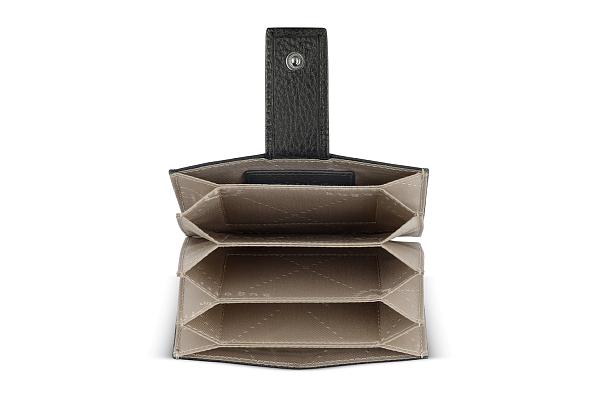 Портмоне для кредитных карт BUGATTI Elsa, черное, воловья кожа/полиэстер, 10,5х1,5х7,5 см 49464001 BUGATTI, Артикул: 49464001 фото №1