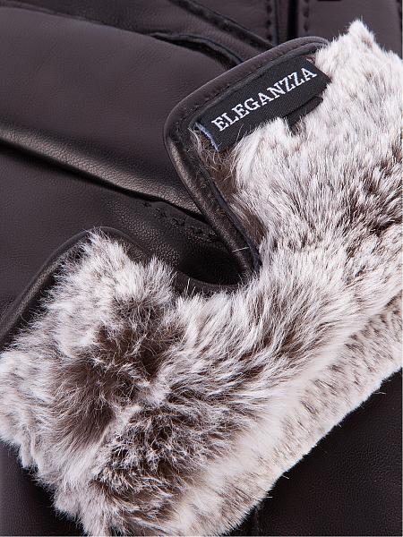 Перчатки женские н/м крол HS599 black Eleganzza, Артикул: HS599-8_01-000105 фото №1