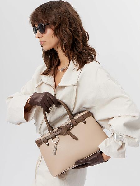 Сумка ELEGANZZA ZZ-50708 milk chocolate/pastel pink Eleganzza, Артикул: ZZ-50708-01-00058407 фото №1