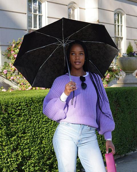 L354-4578 Glitter Bow (Блестящий бант) Зонт женский механика Fulton Fulton, Артикул: L354-4578 фото №1