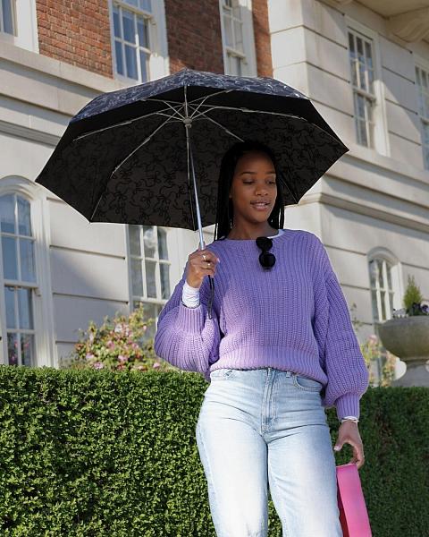 L354-4578 Glitter Bow (Блестящий бант) Зонт женский механика Fulton Fulton, Артикул: L354-4578 фото №1