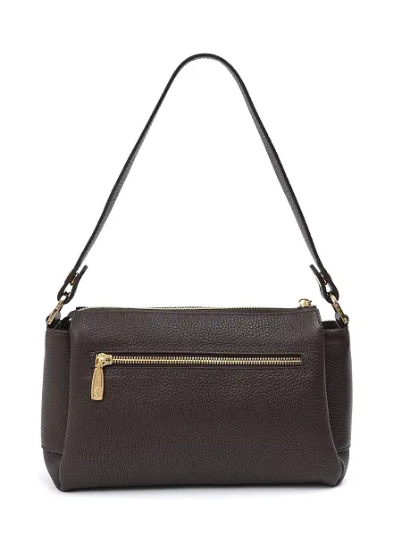 Сумка женская натуральная кожа NARVIN 9823-Chocolate Dark Vasheron, Артикул: 9823-Chocolate Dark фото №1