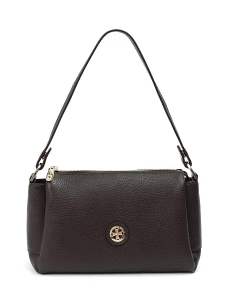 Сумка женская натуральная кожа NARVIN 9823-Chocolate Dark Vasheron, Артикул: 9823-Chocolate Dark фото №1