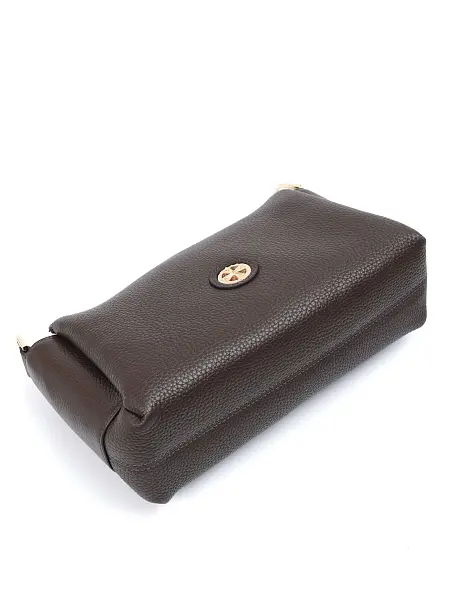 Сумка женская натуральная кожа NARVIN 9823-Chocolate Dark Vasheron, Артикул: 9823-Chocolate Dark фото №1