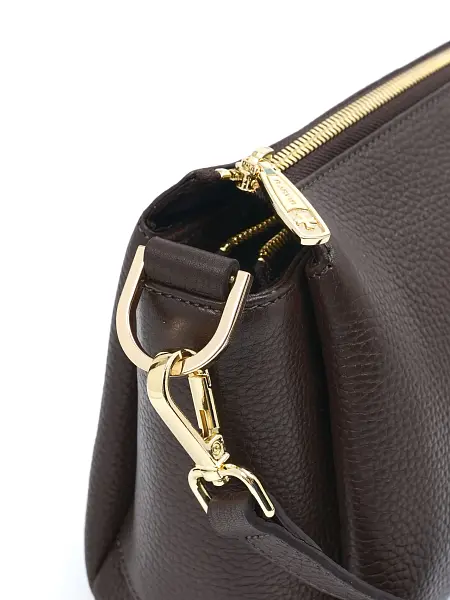 Сумка женская натуральная кожа NARVIN 9823-Chocolate Dark Vasheron, Артикул: 9823-Chocolate Dark фото №1