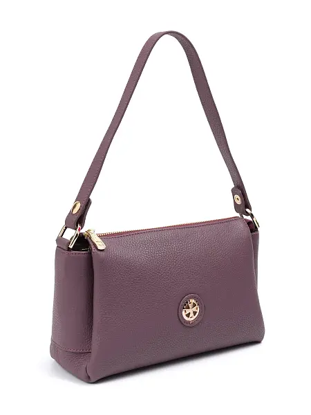 Сумка женская натуральная кожа NARVIN 9823-Chocolate Milk Vasheron, Артикул: 9823-Chocolate Milk фото №1