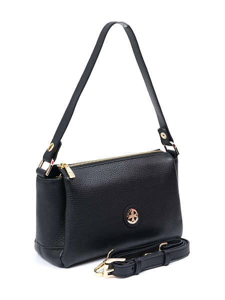 Сумка женская натуральная кожа NARVIN 9823-Polo Black Vasheron, Артикул: 9823-Polo Black фото №1