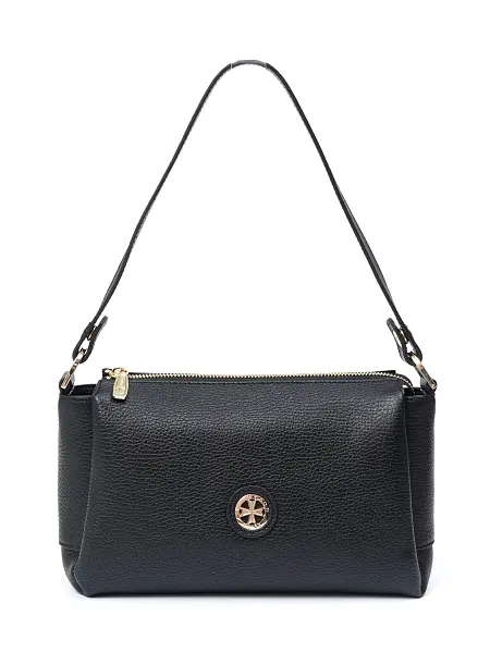 Сумка женская натуральная кожа NARVIN 9823-Polo Black Vasheron, Артикул: 9823-Polo Black фото №1