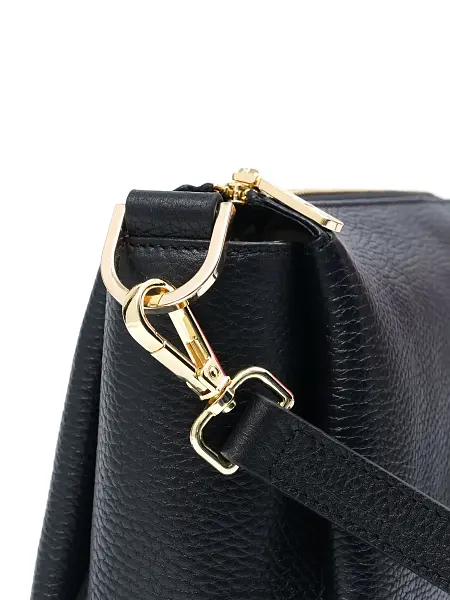 Сумка женская натуральная кожа NARVIN 9823-Polo Black Vasheron, Артикул: 9823-Polo Black фото №1