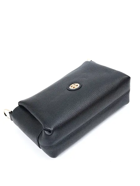 Сумка женская натуральная кожа NARVIN 9823-Polo Black Vasheron, Артикул: 9823-Polo Black фото №1