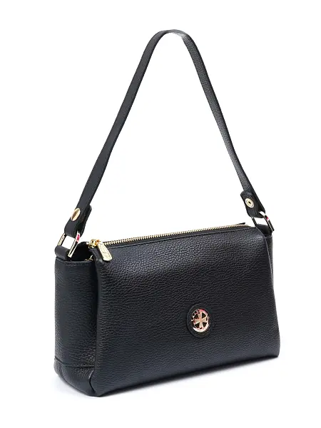 Сумка женская натуральная кожа NARVIN 9823-Polo Black Vasheron, Артикул: 9823-Polo Black фото №1