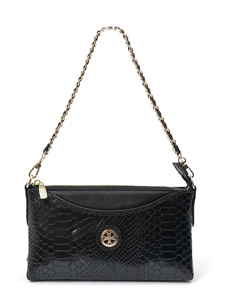 Сумка женская из натуральной кожи NARVIN 9923-Anaconda Black Vasheron, Артикул: 9923-Anaconda Black фото №1