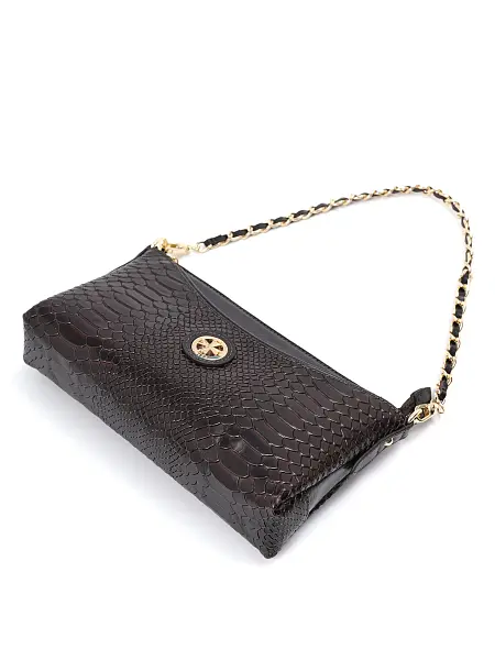 Сумка женская из натуральной кожи NARVIN 9923-Anaconda Brown Vasheron, Артикул: 9923-Anaconda Brown фото №1