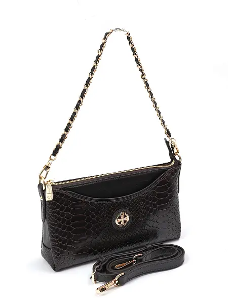 Сумка женская из натуральной кожи NARVIN 9923-Anaconda Brown Vasheron, Артикул: 9923-Anaconda Brown фото №1