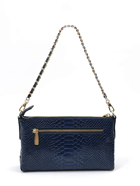 Сумка женская из натуральной кожи NARVIN 9923-Anaconda D.Blue Vasheron, Артикул: 9923-Anaconda D.Blue фото №1