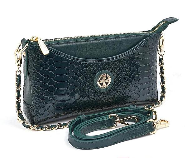 Сумка женская из натуральной кожи NARVIN 9923-Anaconda Green Vasheron, Артикул: 9923-Anaconda Green фото №1