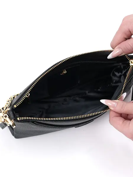 Сумка женская из натуральной кожи NARVIN 9923-Polo Black Vasheron, Артикул: 9923-Polo Black фото №1