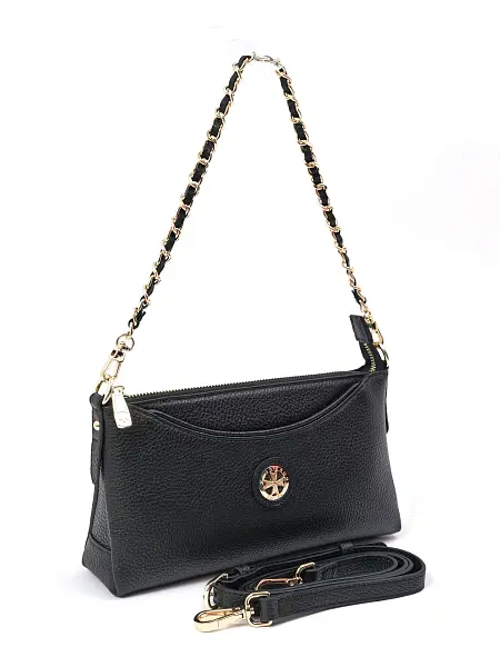 Сумка женская из натуральной кожи NARVIN 9923-Polo Black Vasheron, Артикул: 9923-Polo Black фото №1