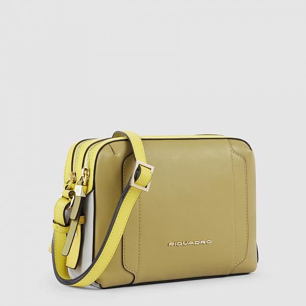 Женская сумка через плечо Piquadro BD4870W92/VEGR кожаная Piquadro, Артикул: BD4870W92/VEGR фото №1