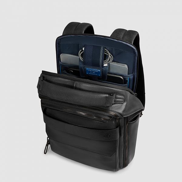 Рюкзак среднего размера кожаный Piquadro CA7021S141/N Piquadro, Артикул: CA7021S141/N фото №1