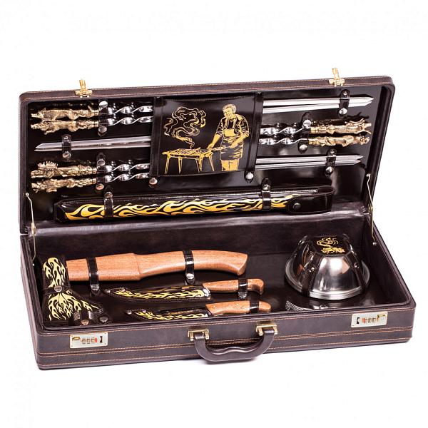 Шашлычный подарочный набор для пикника «На шашлык!» (6 персон) AKSO 140КИ6-П АКСО, Артикул: 140КИ6-П фото №1