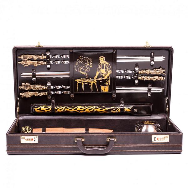 Шашлычный подарочный набор для пикника «На шашлык!» (6 персон) AKSO 140КИ6-П АКСО, Артикул: 140КИ6-П фото №1