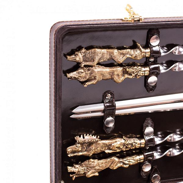 Шашлычный подарочный набор для пикника «На шашлык!» (6 персон) AKSO 140КИ6-П АКСО, Артикул: 140КИ6-П фото №1