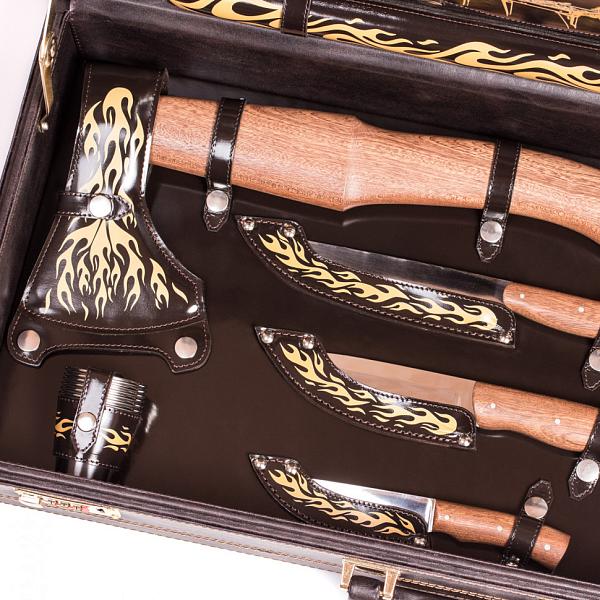 Шашлычный подарочный набор для пикника «На шашлык!» (6 персон) AKSO 140КИ6-П АКСО, Артикул: 140КИ6-П фото №1