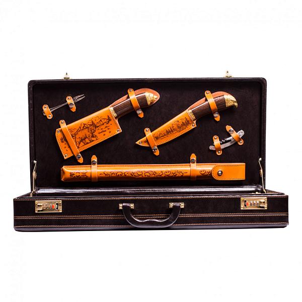 Подарочный набор дорожный шашлычный в сумке-кейсе "Лесной" (6 персон) AKSO 149ИИ6-П АКСО, Артикул: 149ИИ6-П фото №1