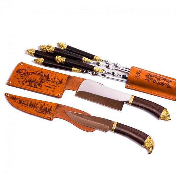 Подарочный набор дорожный шашлычный в сумке-кейсе "Лесной" (6 персон) AKSO 149ИИ6-П АКСО, Артикул: 149ИИ6-П фото №1