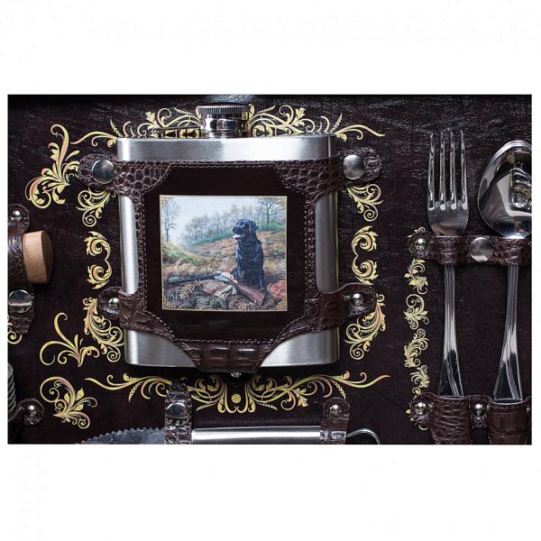 Шашлычный подарочный набор для пикника «Бивак» (6 персон) AKSO 141ИИ6-П АКСО, Артикул: 141ИИ6-П фото №1