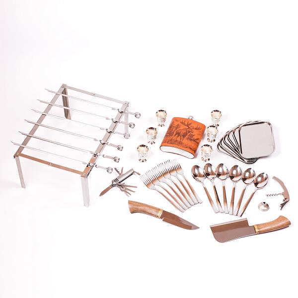 Набор подарочный «Классик» (6 персон) с термосом и мангалом АКСО 101КИ6-П1 АКСО, Артикул: 101КИ6-П1 фото №1