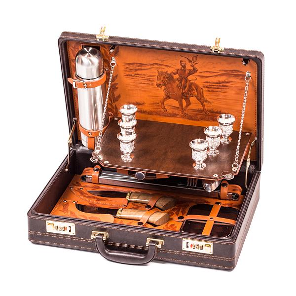 Набор подарочный «Классик» (6 персон) с термосом и мангалом АКСО 101КИ6-П2 АКСО, Артикул: 101КИ6-П2 фото №1