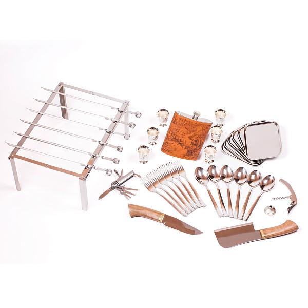 Набор подарочный «Классик» (6 персон) с термосом и мангалом АКСО 101КИ6-П2 АКСО, Артикул: 101КИ6-П2 фото №1