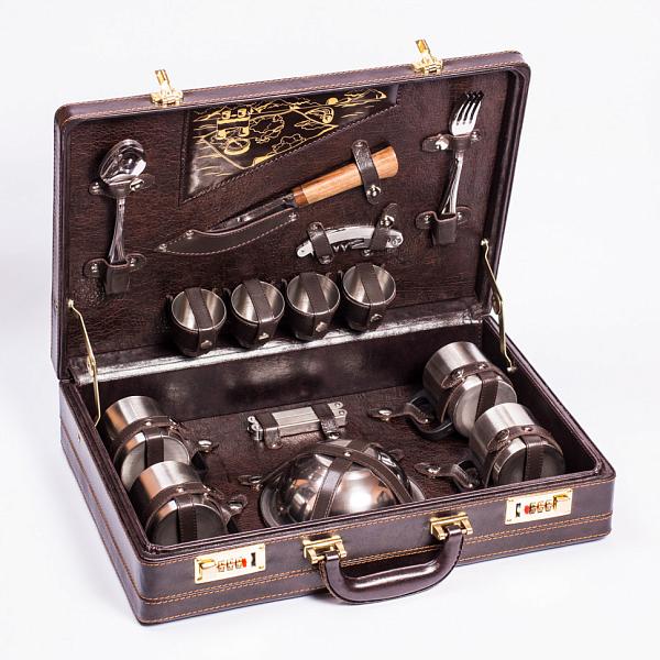 Подарочный набор для пикника «Походный» (4 персоны) AKSO 132КИ4 АКСО, Артикул: 132КИ4 фото №1