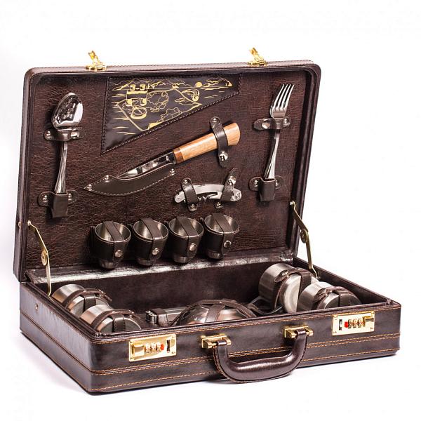 Подарочный набор для пикника «Походный» (4 персоны) AKSO 132КИ4 АКСО, Артикул: 132КИ4 фото №1